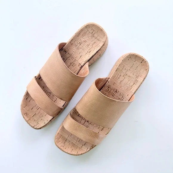 Kork-Ease Alia Slide Sandal In Natural Tan Size 8 - Picture 4 of 14